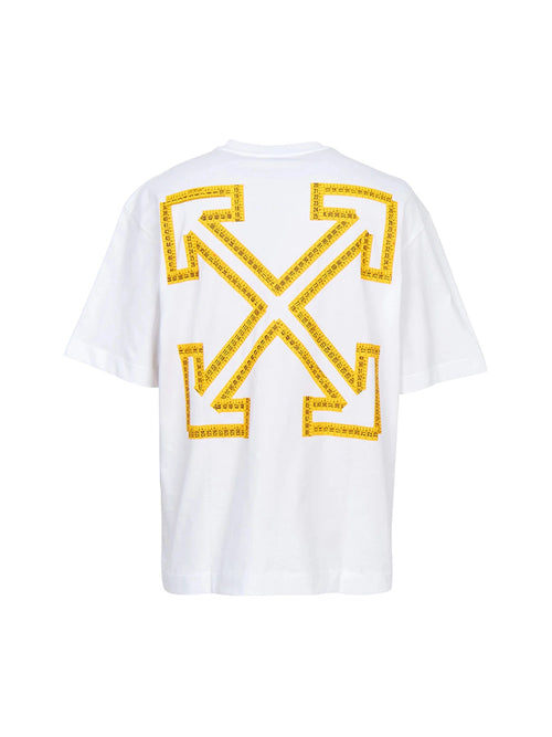 OFF WHITE TAPE ARROW SKATE T-SHIRT WHITE