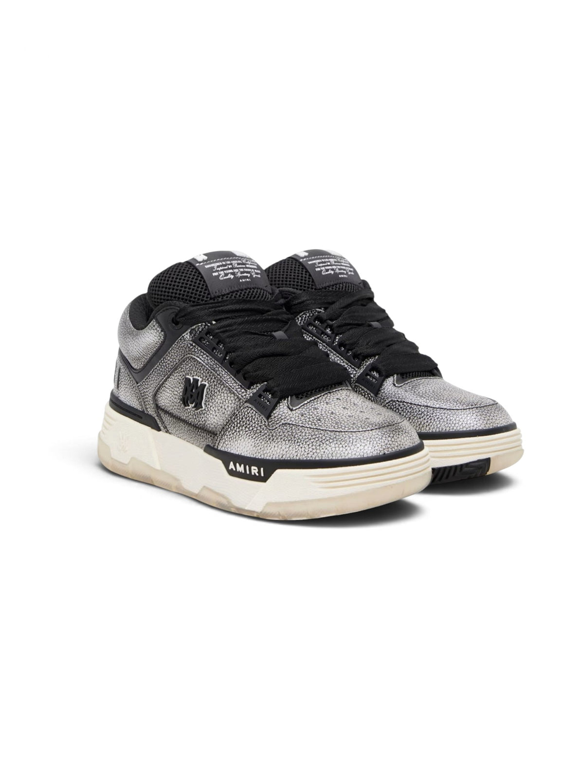 AMIRI MA-1 PEBBLED SILVER BLACK