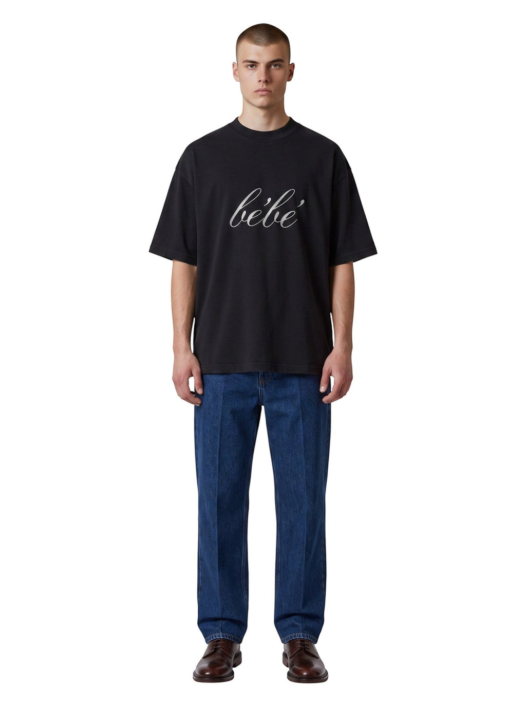 BALENCIAGA BEBE RHINESTONES T-SHIRT BLACK