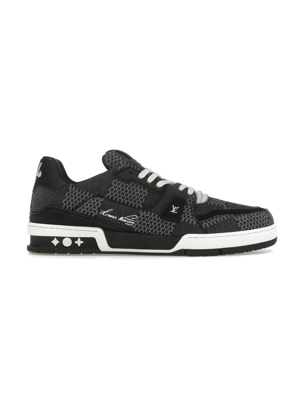 LOUIS VUITTON TRAINER DAMIER DENIM BLACK SNEAKERS
