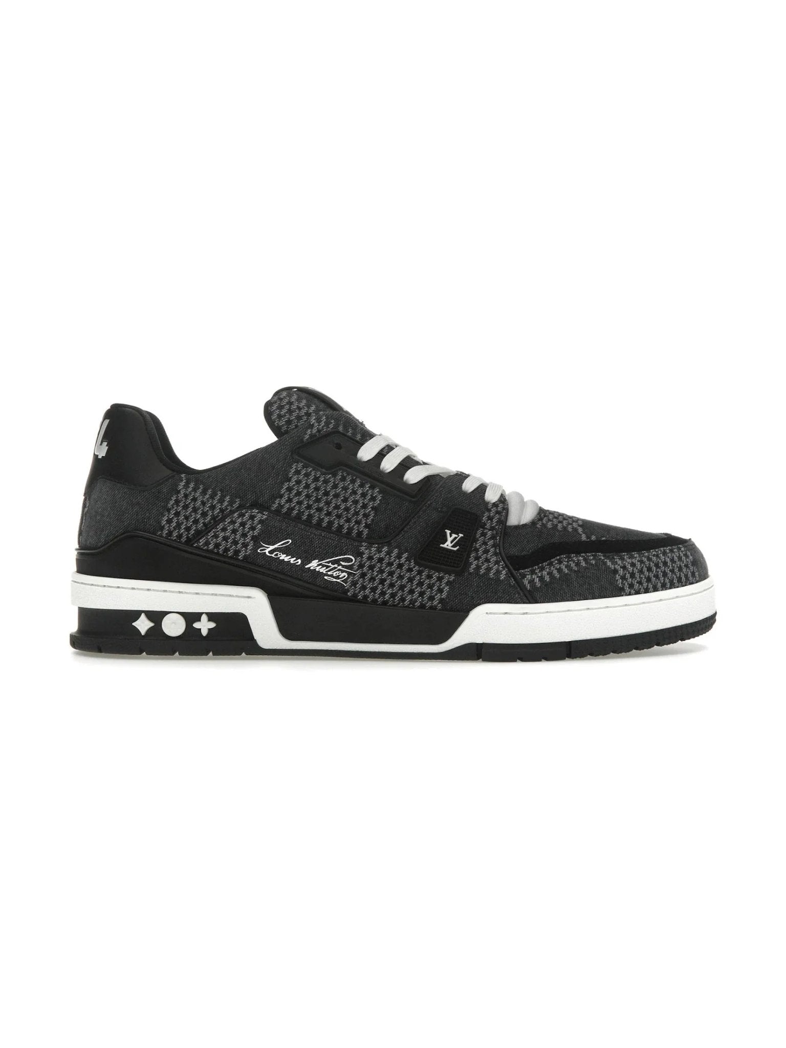 LOUIS VUITTON TRAINER DAMIER DENIM BLACK SNEAKERS