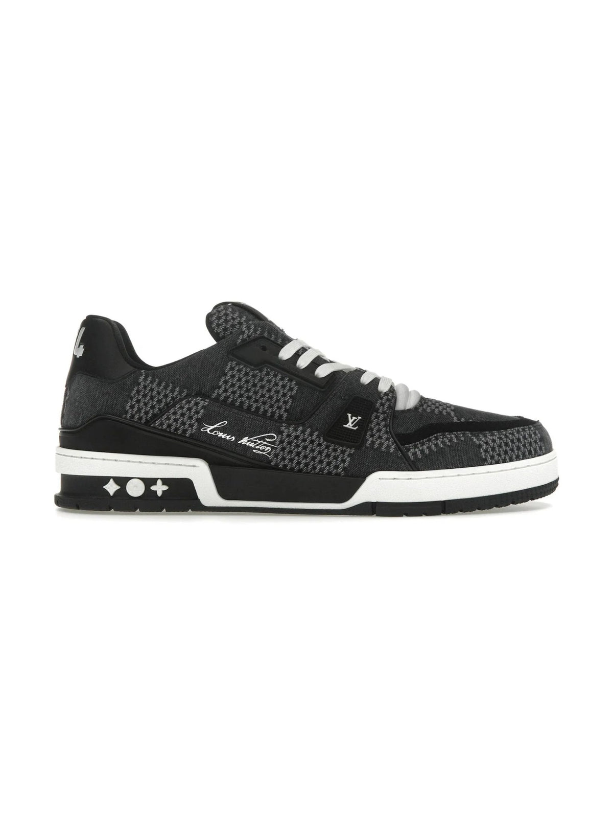 LOUIS VUITTON TRAINER DAMIER DENIM BLACK SNEAKERS