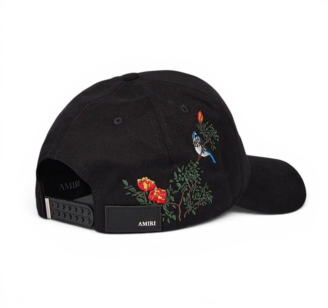 AMIRI CHATEU BLACK EMBROIDERY HAT