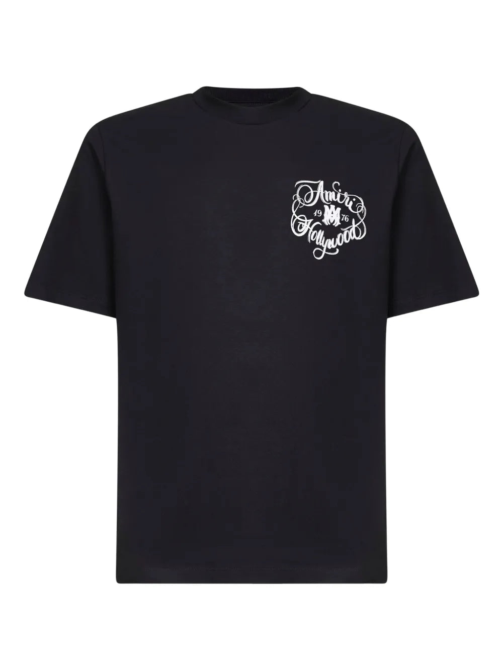 AMIRI HOLLYWOOD LETTERING-PRINT T-SHIRT BLACK