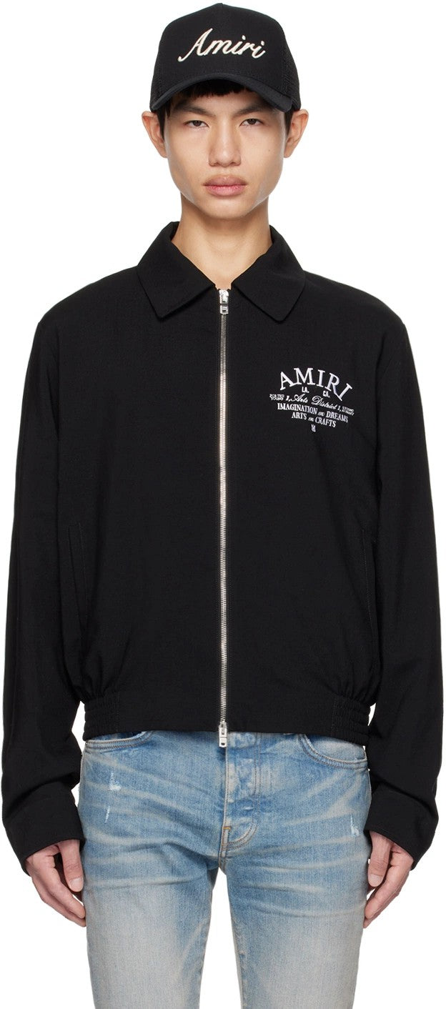 AMIRI ARTS DISTRICT WOOL JACKET BLACK