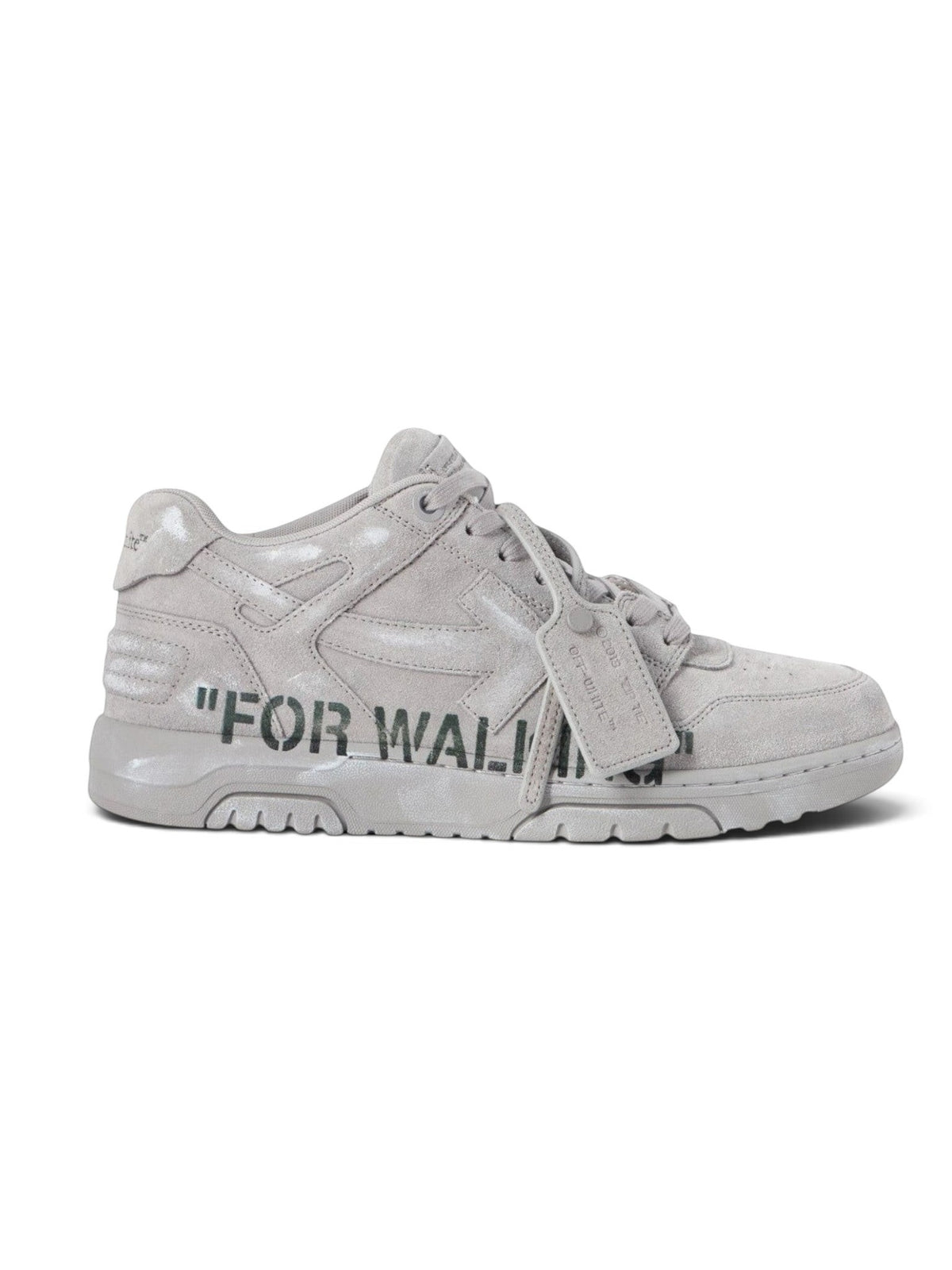 OFF WHITE OUT OF OFFICE FOR WALKING SUEDE SNEAKERS GREY