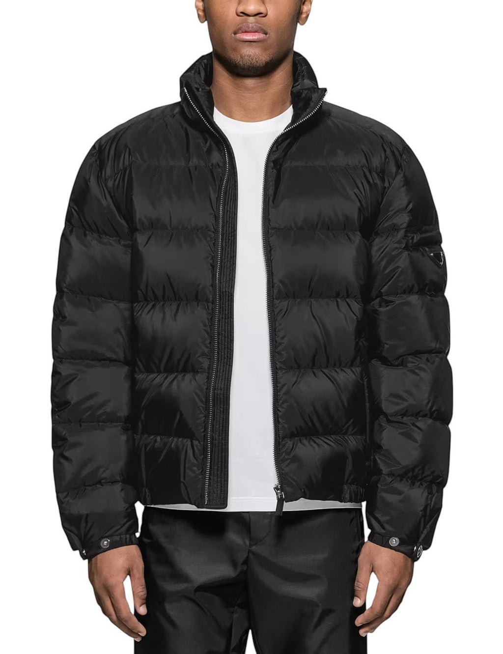 PRADA NYLON DOWN JACKET BLACK
