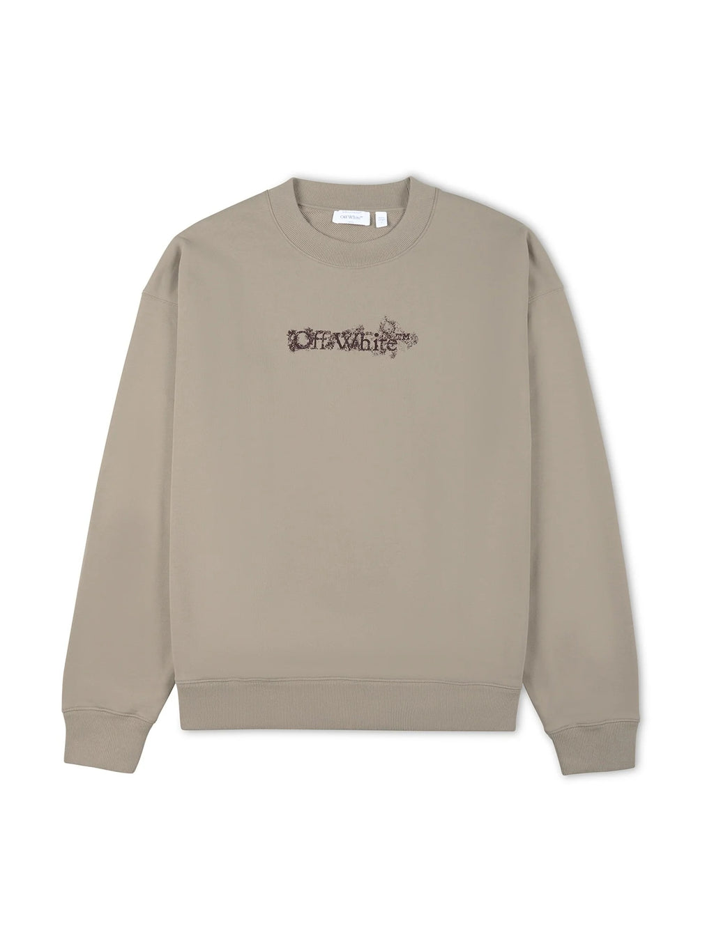 OFF WHITE CREWNECK HERALDIC BEIGE