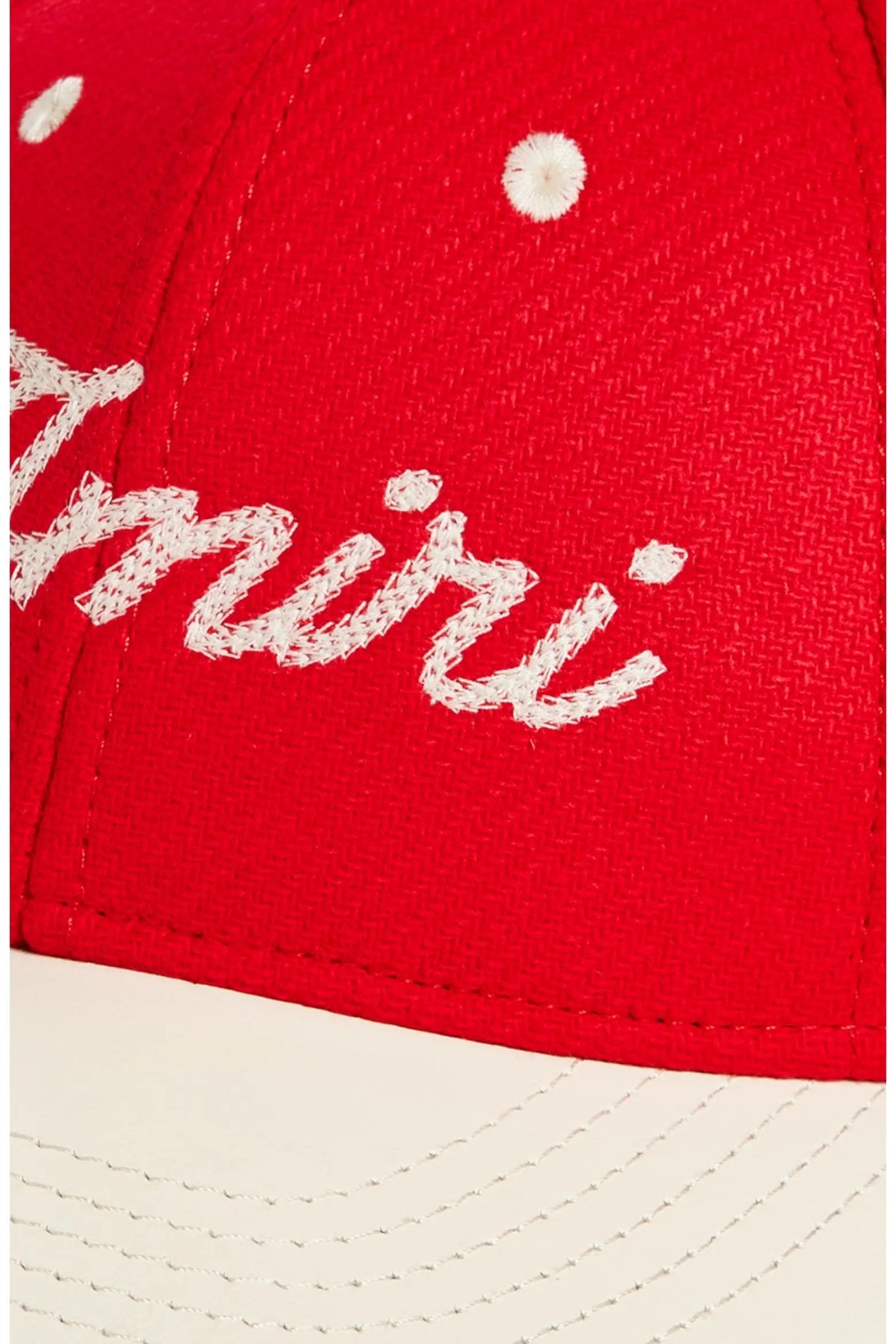 AMIRI PANTHER TWO TONE HAT RED BEIGE