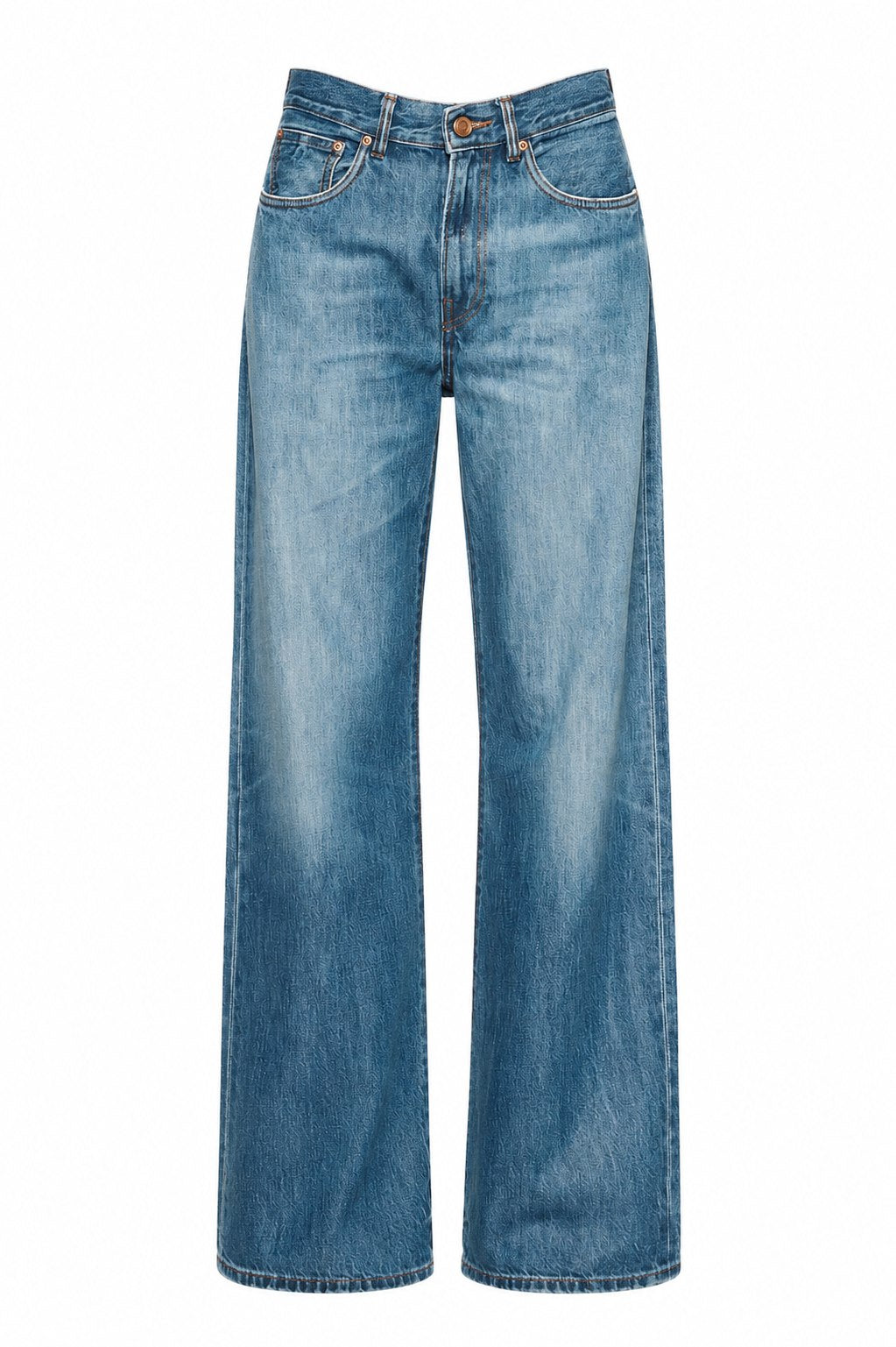 PURPLE BRAND WIDE COATED JEANS LIGHT INDIGO