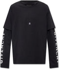 GIVENCHY 4G BASIC BLACK LOGO LONGSLEVE