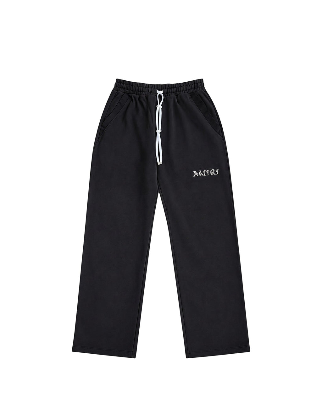 AMIRI BAROQUE BLACK LOGO SWEATPANTS RELAXED