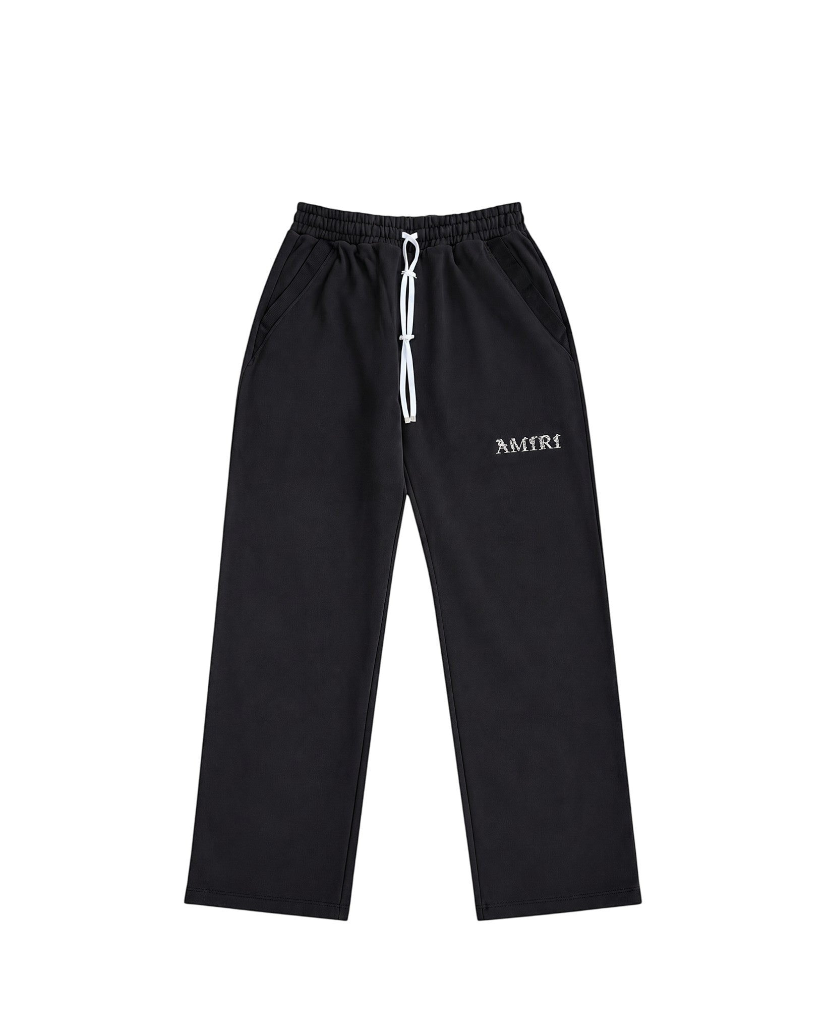 AMIRI BAROQUE BLACK LOGO SWEATPANTS RELAXED