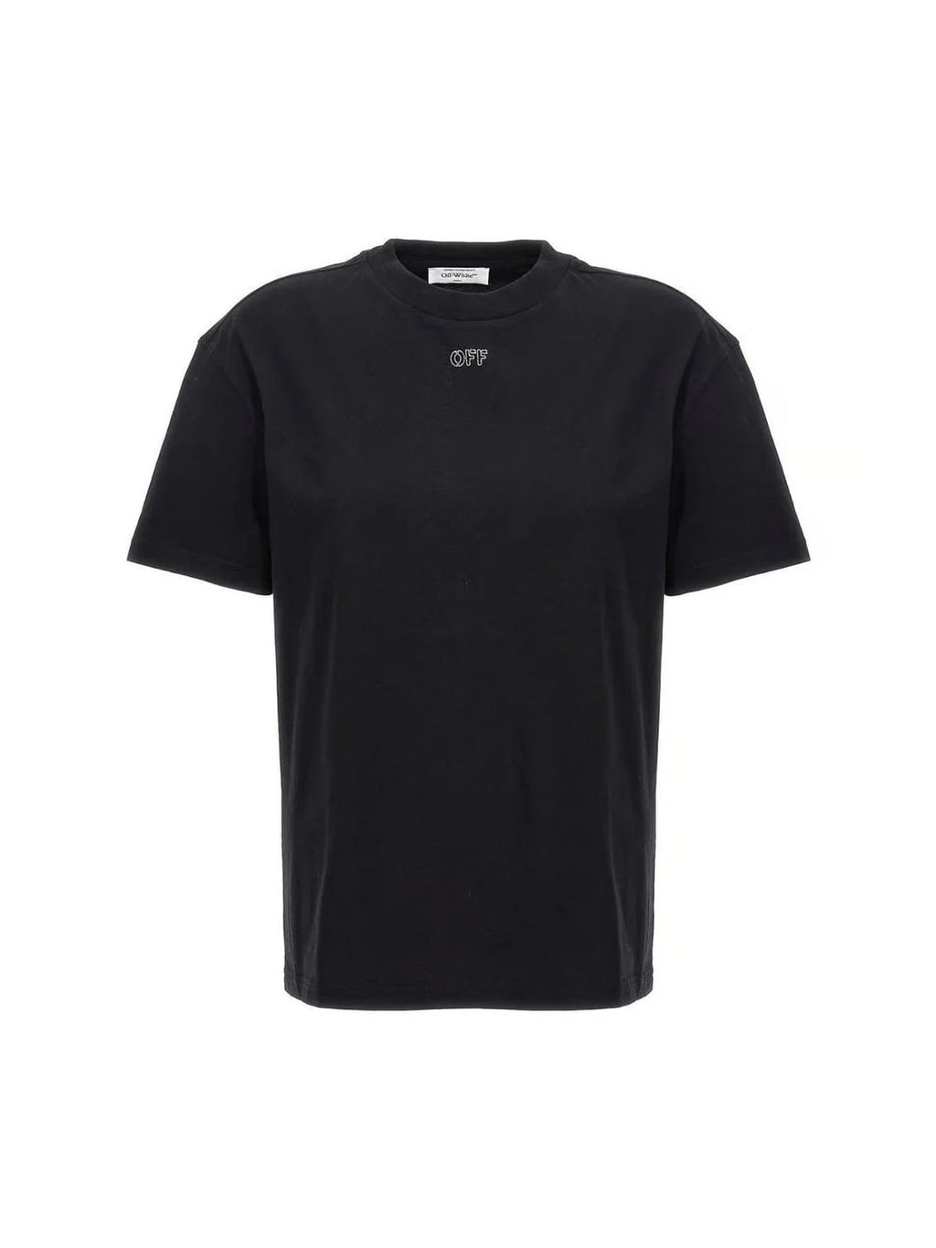 OFF WHITE STITCH BLACK T SHIRT