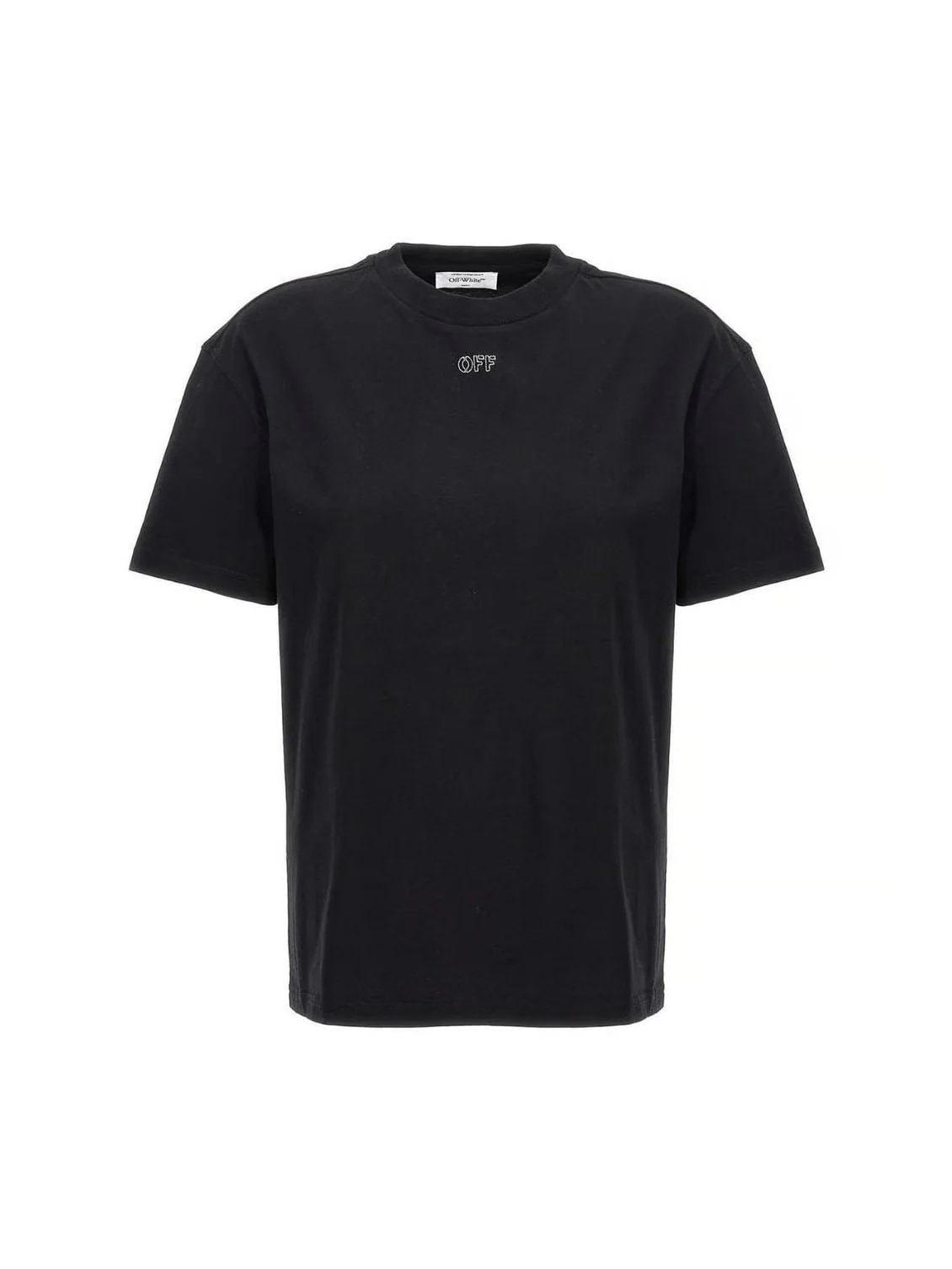 OFF WHITE STITCH BLACK T SHIRT