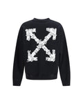 OFF-WHITE BLACK HERALDIC ARROW SKATE CREWNECK