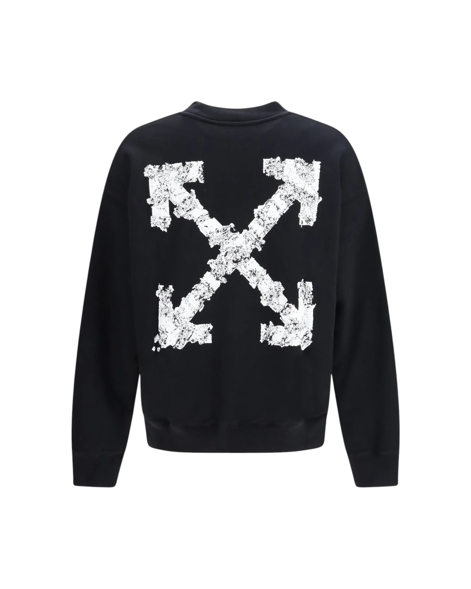 OFF-WHITE BLACK HERALDIC ARROW SKATE CREWNECK