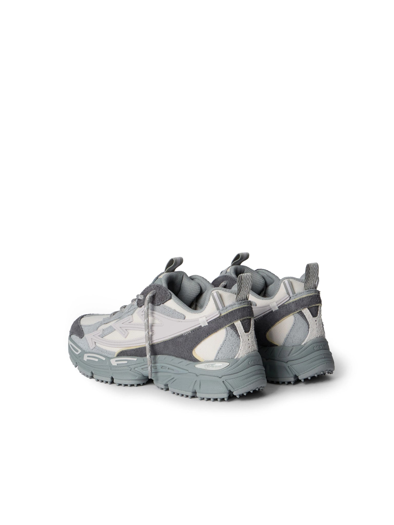 OFF WHITE BE RIGHT BACK GREY SUEDE MELANGE