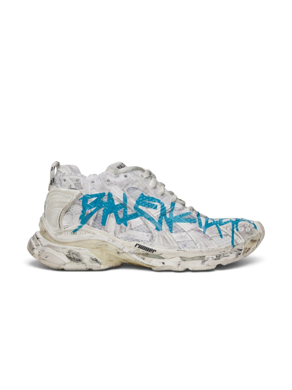BALENCIAGA RUNNER GRAFFITI WHITE BLUE