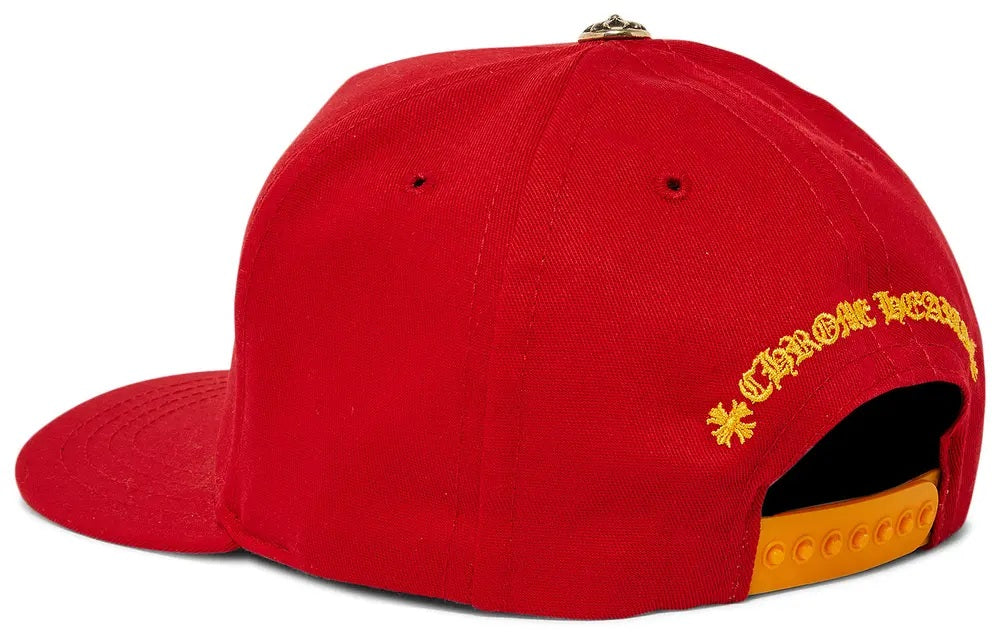 CHROME HEARTS BASEBALL HAT RED YELLOW