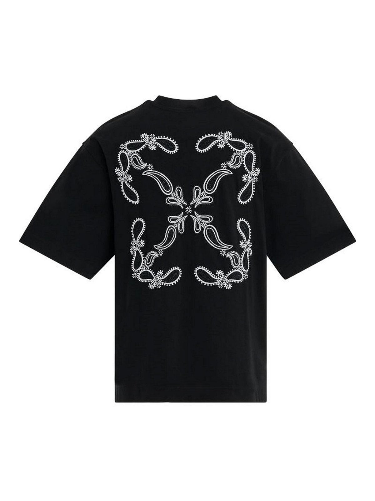 OFF-WHITE BANDANA PRINTED T-SHIRT BLACK