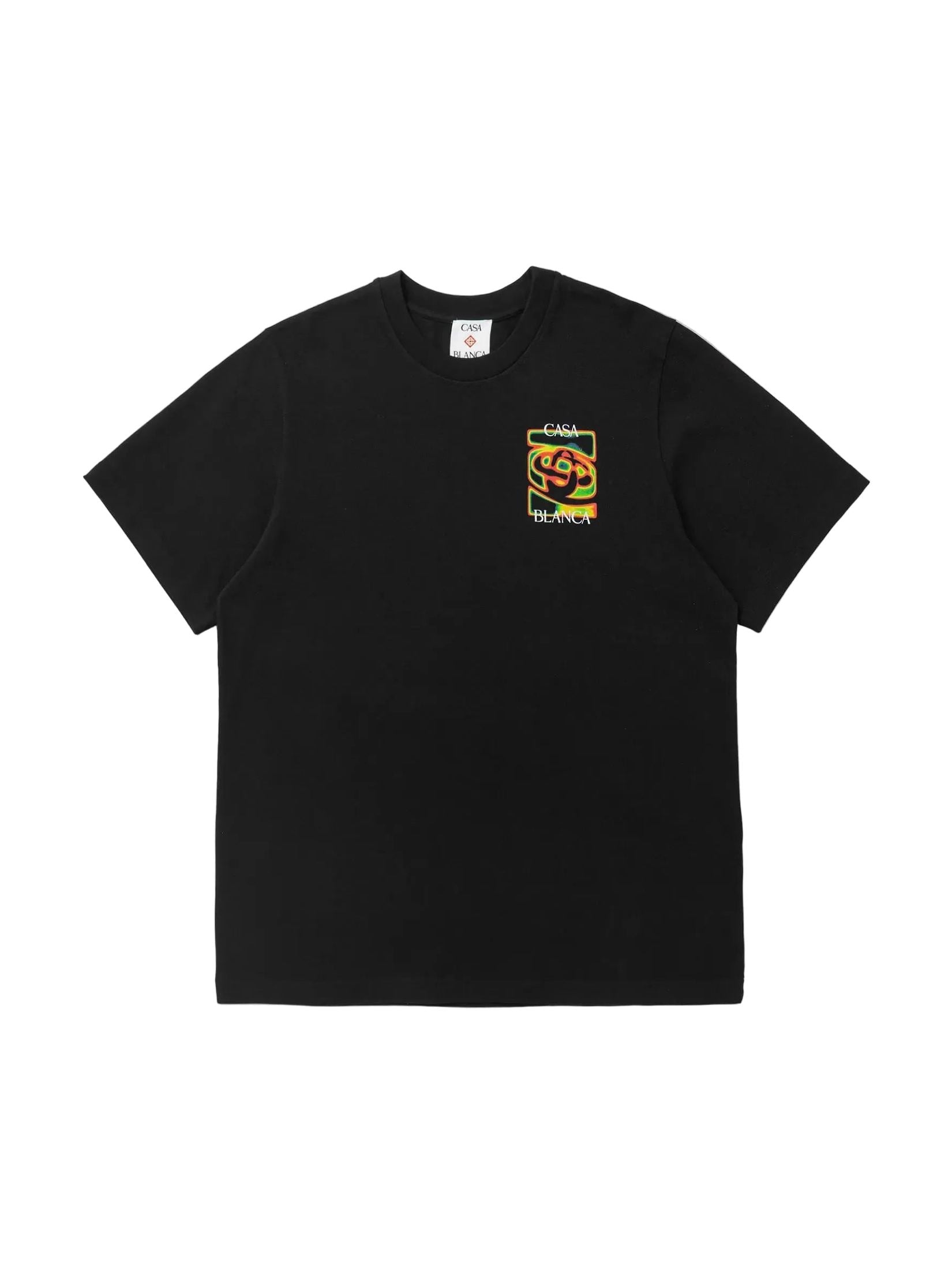 CASABLANCA HEAT MAP CLASSIC T-SHIRT BLACK