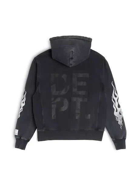 GALLERY DEPT. FLAMES HOODIE BLACK