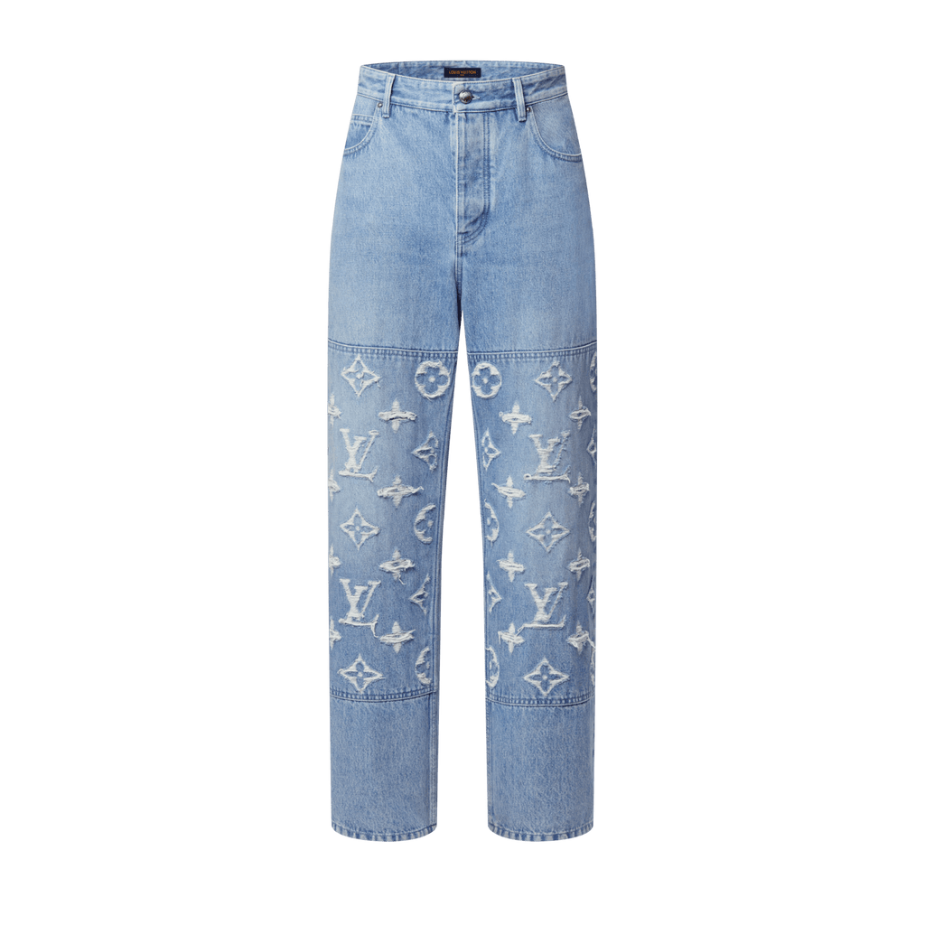 LOUIS VUITTON MONOGRAM DENIM SKATE JEANS