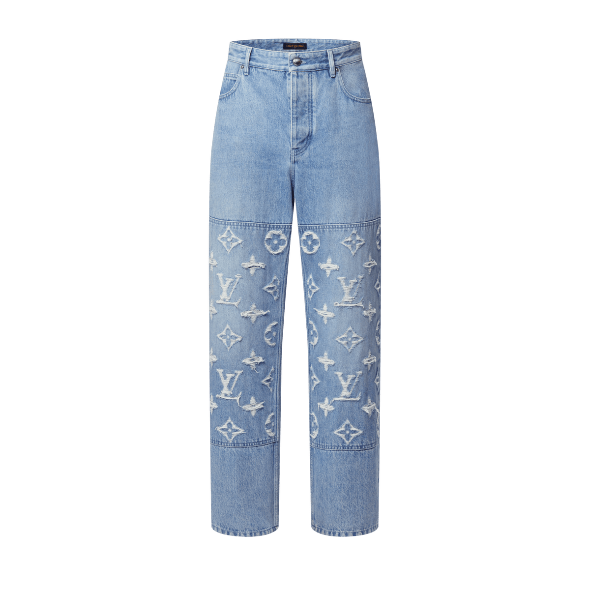 LOUIS VUITTON MONOGRAM DENIM SKATE JEANS