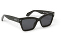 OFF-WHITE CINCINNATI SQUARE SUNGLASSES BLACK/DARK GREY