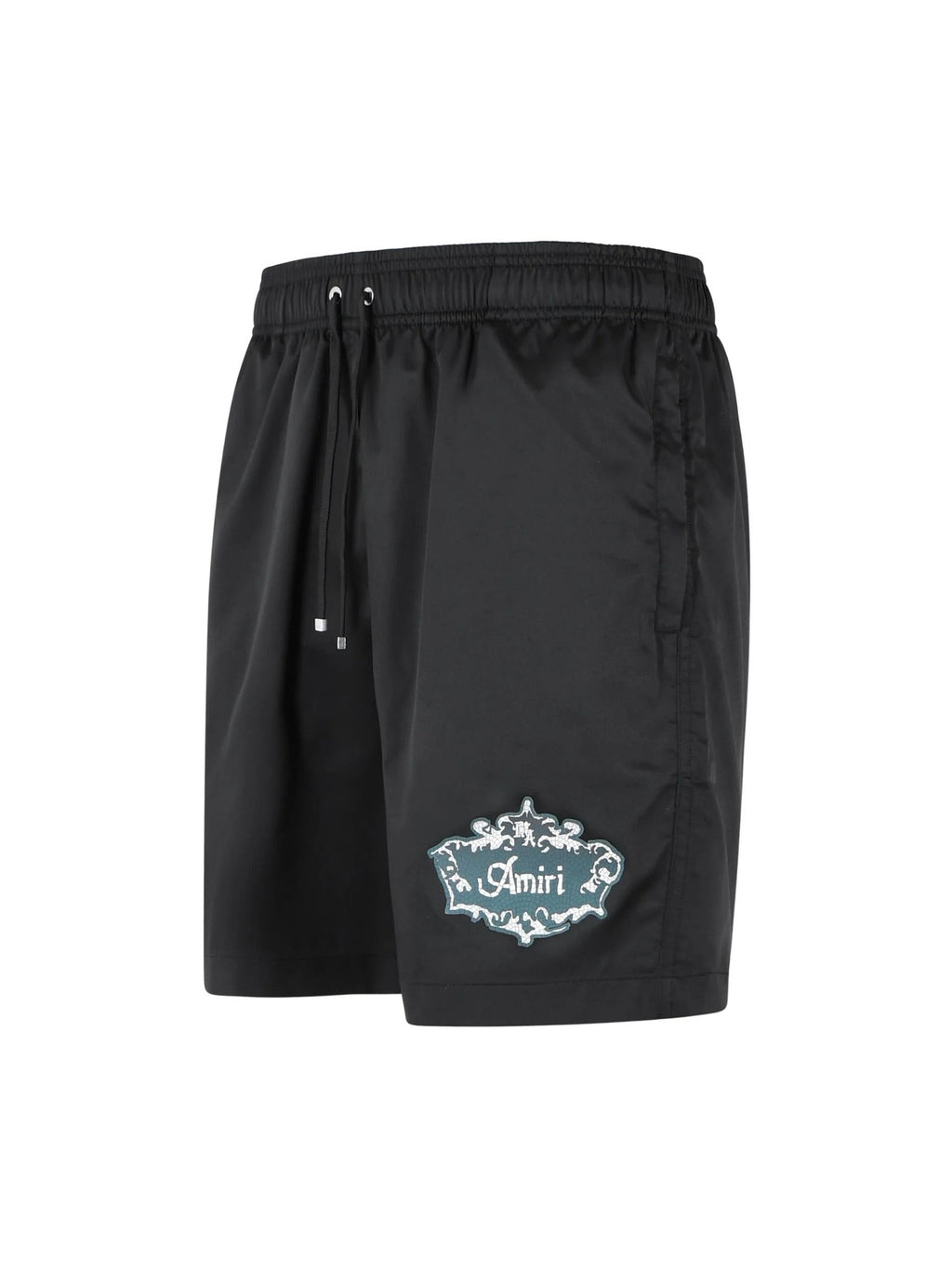 AMIRI CHATEAU CREST SWIM TRUNKS BLACK