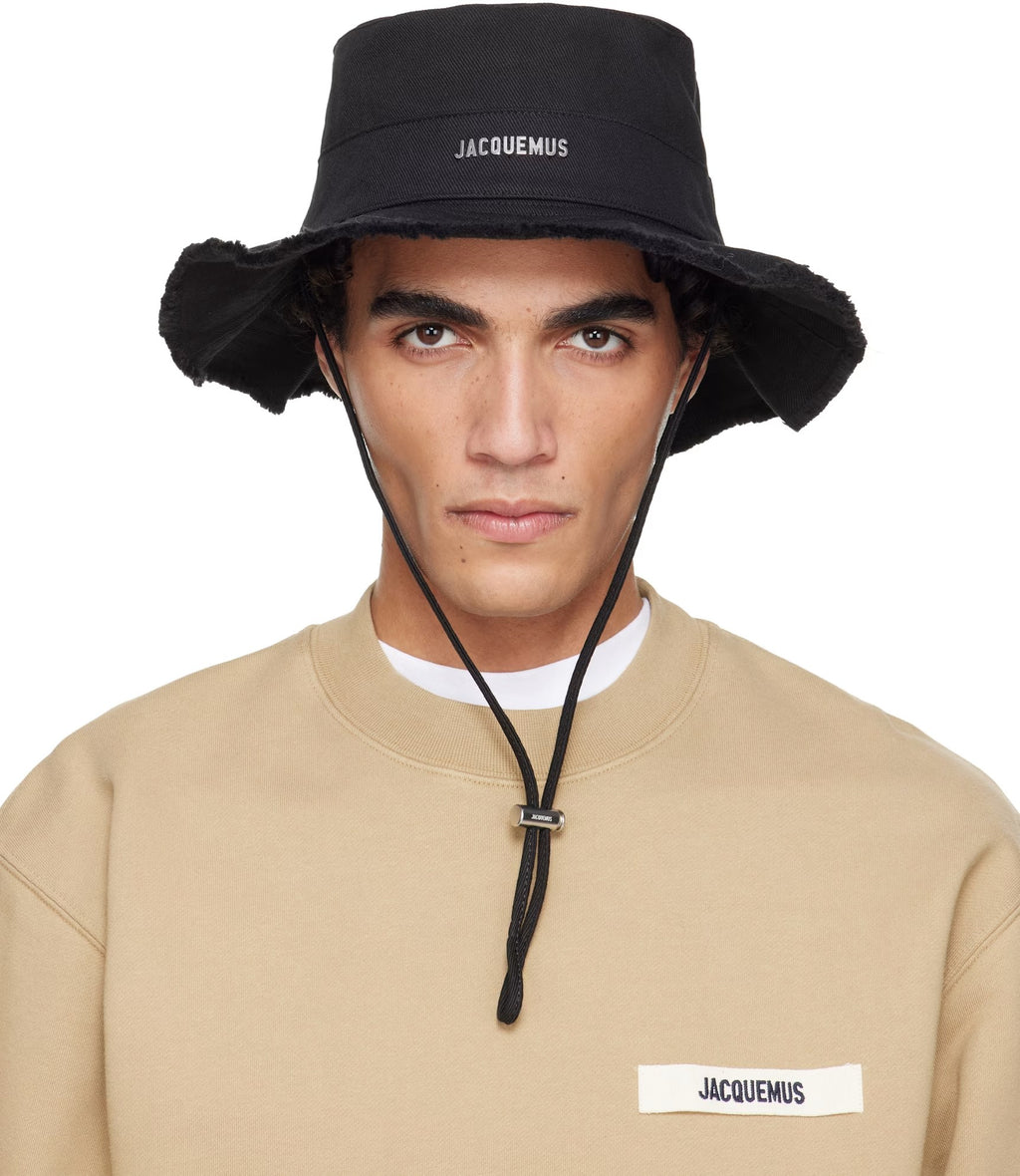 JACQUEMUS BLACK LES CLASSIQUES 'THE ARTICHAUT' BUCKET HAT