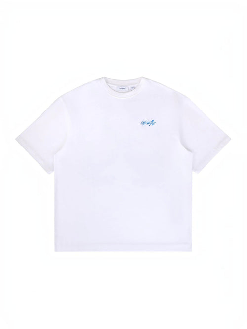 OFF WHITE PAINT SPLATTER ARROW DIAG T-SHIRT WHITE