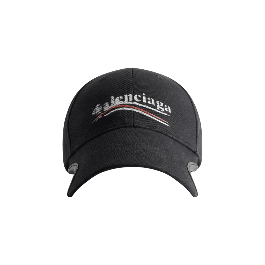 BALENCIAGA POLITICAL CAMPAIGN BASEBALL CAP BLACK