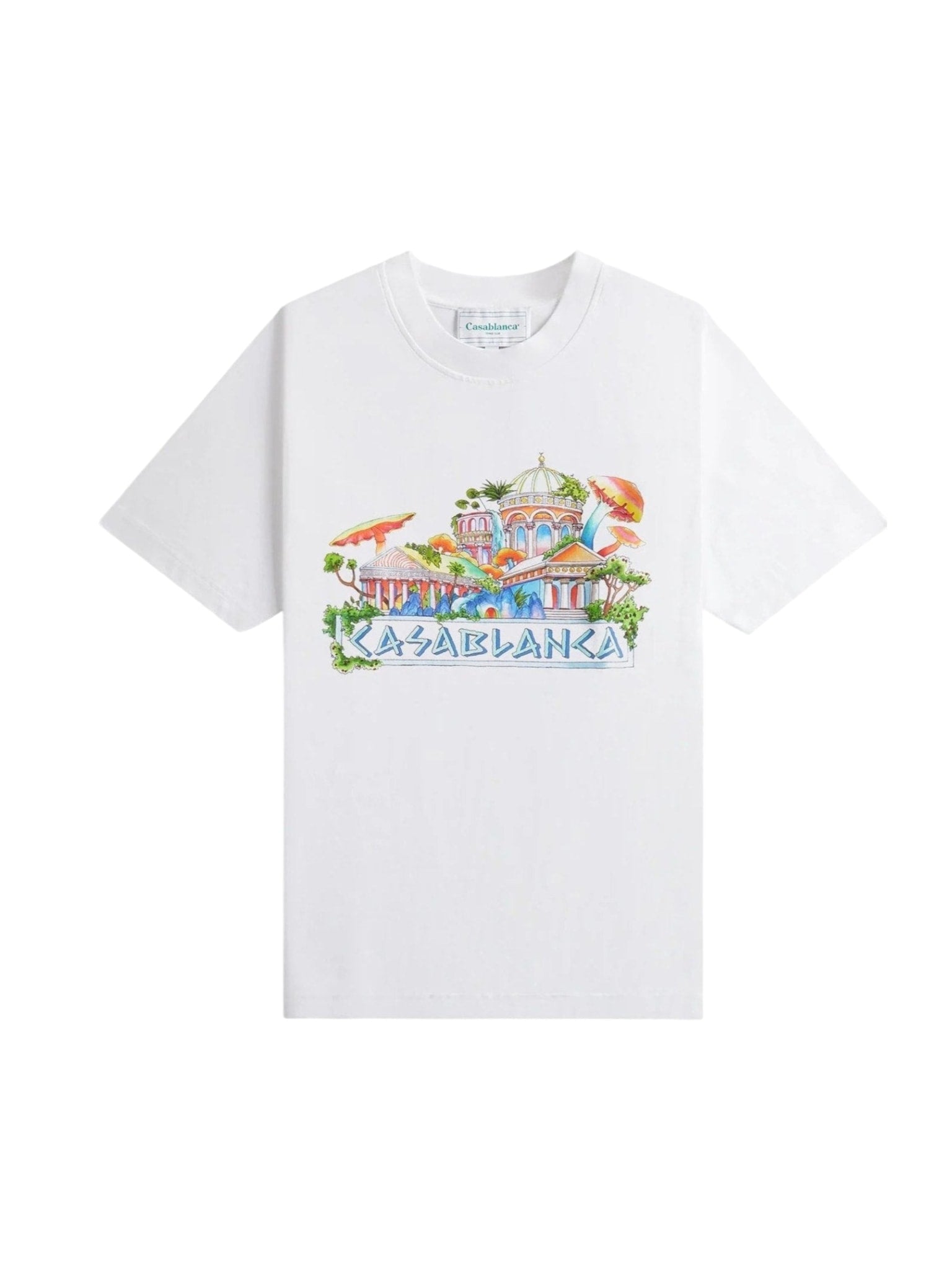 CASABLANCA THE ROAD TO KNOWLEDGE WHITE T-SHIRT
