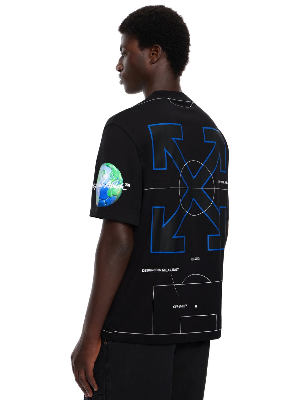 OFF WHITE SOCCER '26 ARROW SKATE T-SHIRT BLACK