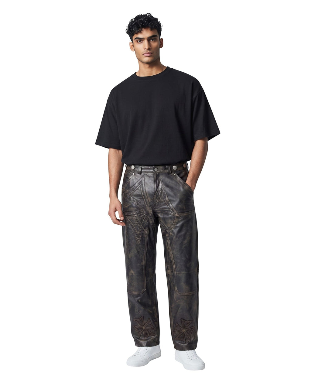 VALE DREAMS CARPENTER CROXXX LEATHER PANTS