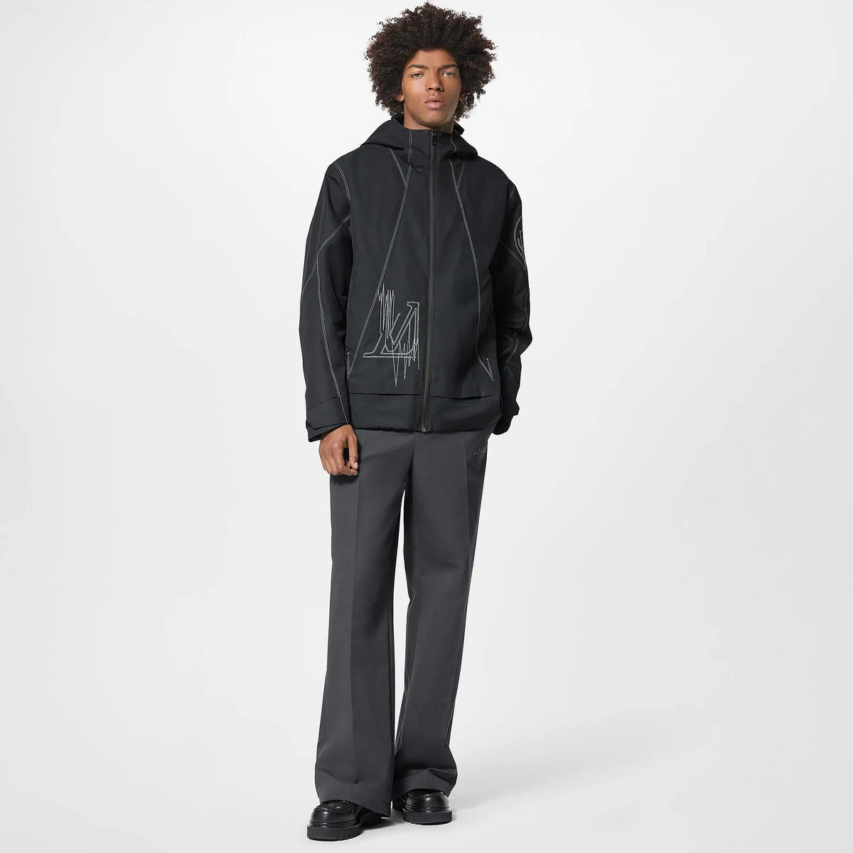 LOUIS VUITTON LV FREQUENCY TECHNICAL HOODED BLOUSON