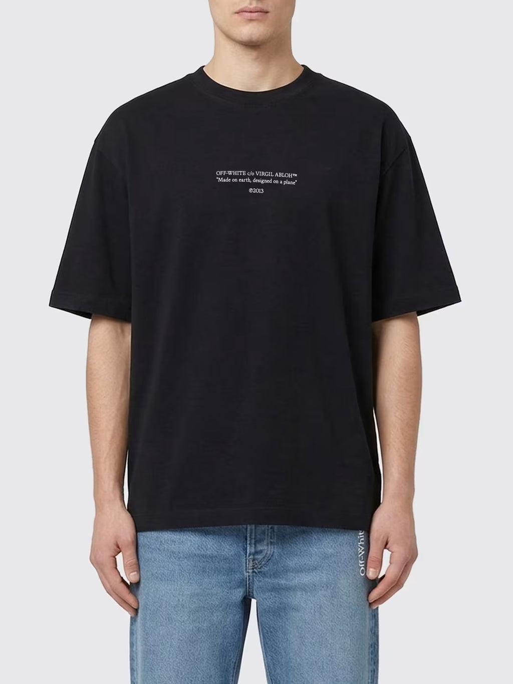 OFF WHITE STATEMENT VIRGIL ABLOH PLAIN T-SHIRT