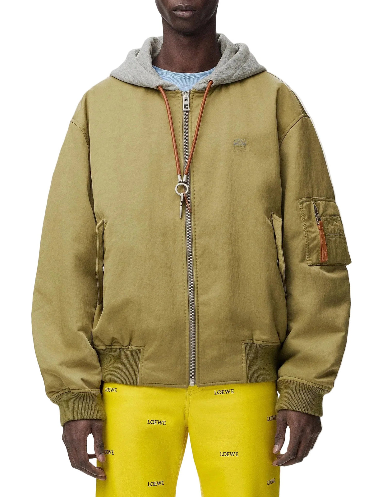 LOEWE GREEN KEYS HOODED JACKET