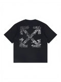 OFF WHITE PAINT SPLATTER ARROW DIAG T-SHIRT BLACK