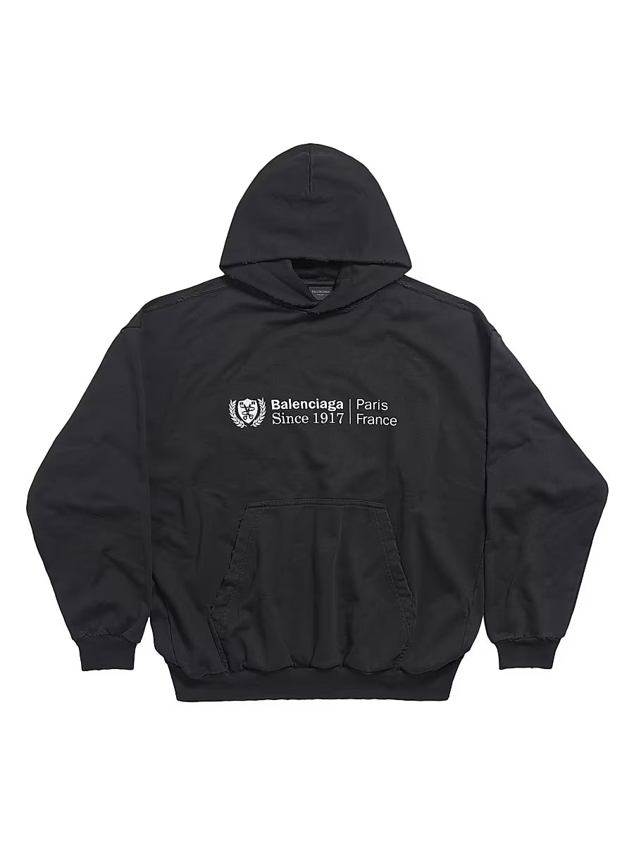 BALENCIAGA SINCE 1917 HOODIE BLACK