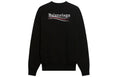 BALENCIAGA LOGO POLITICAL CAMPAIGN SWEATER BLACK