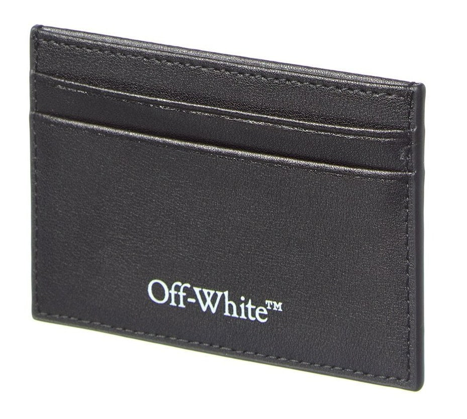 OFF WHITE ARROWS MOTIF CARD HOLDER BLACK