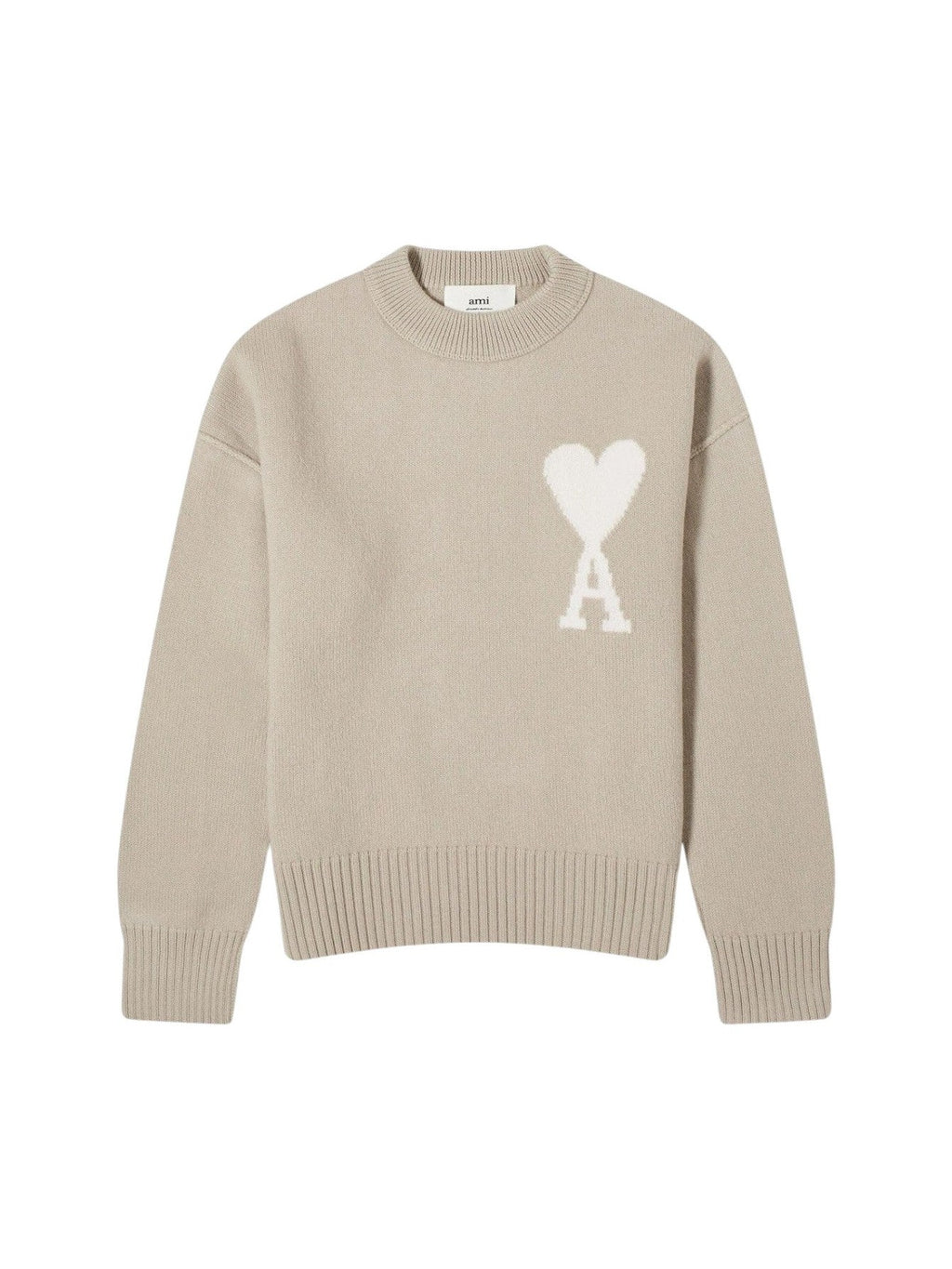 AMI PARIS WOMEN'S BIG ADC SWEATER LIGHT BEIGE