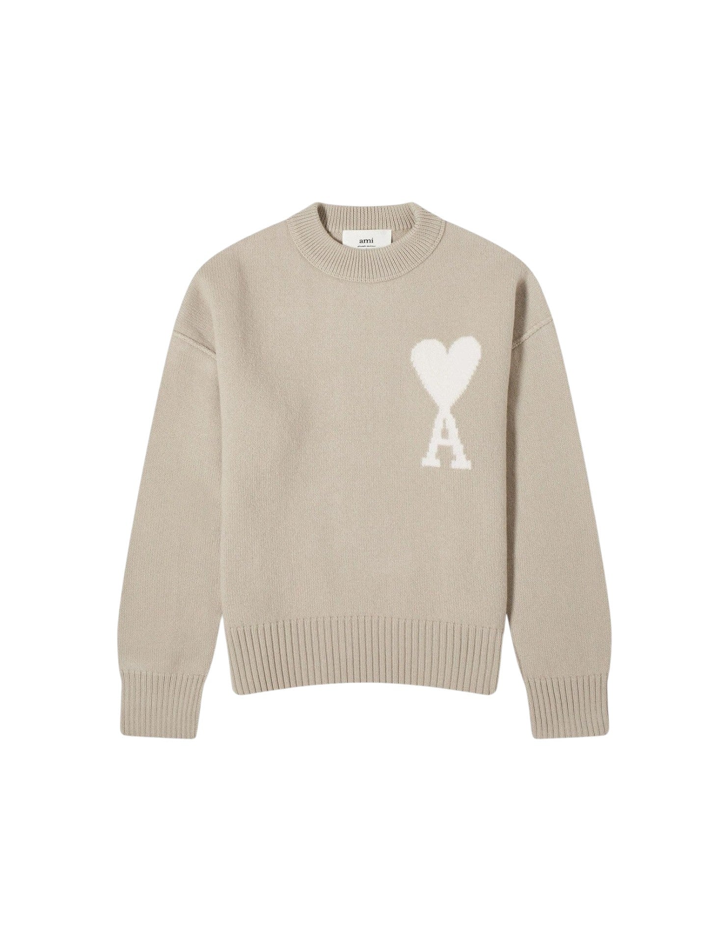 AMI PARIS WOMEN'S BIG ADC SWEATER LIGHT BEIGE
