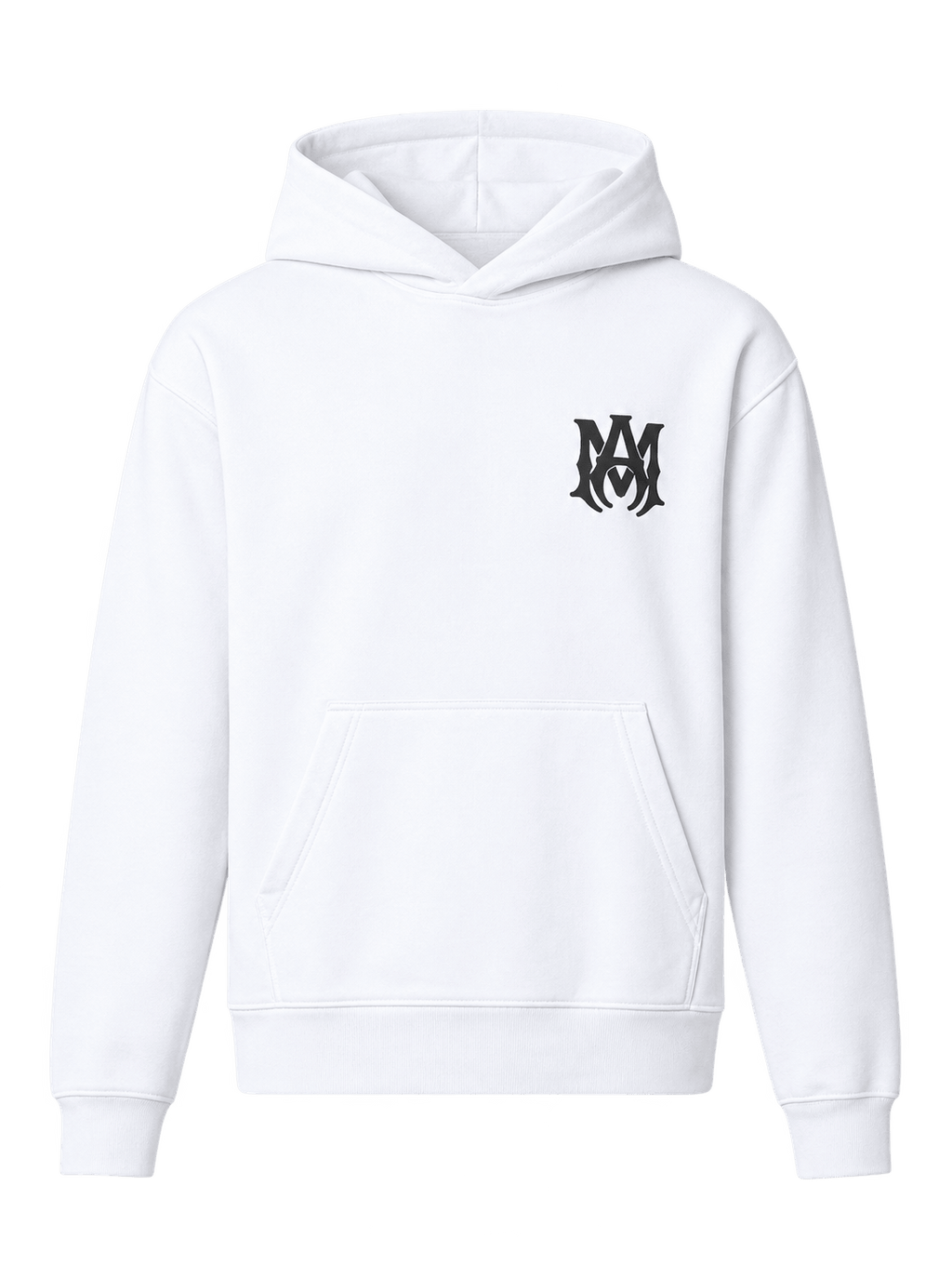 AMIRI MA CORE LOGO HOODIE WHITE