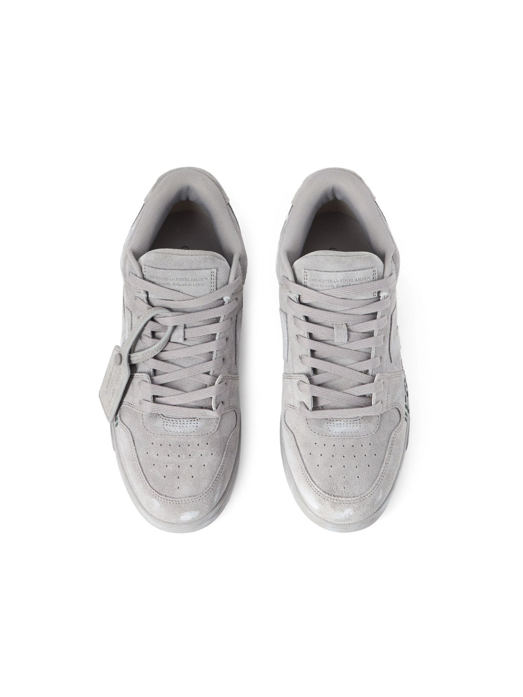 OFF WHITE OUT OF OFFICE FOR WALKING SUEDE SNEAKERS GREY