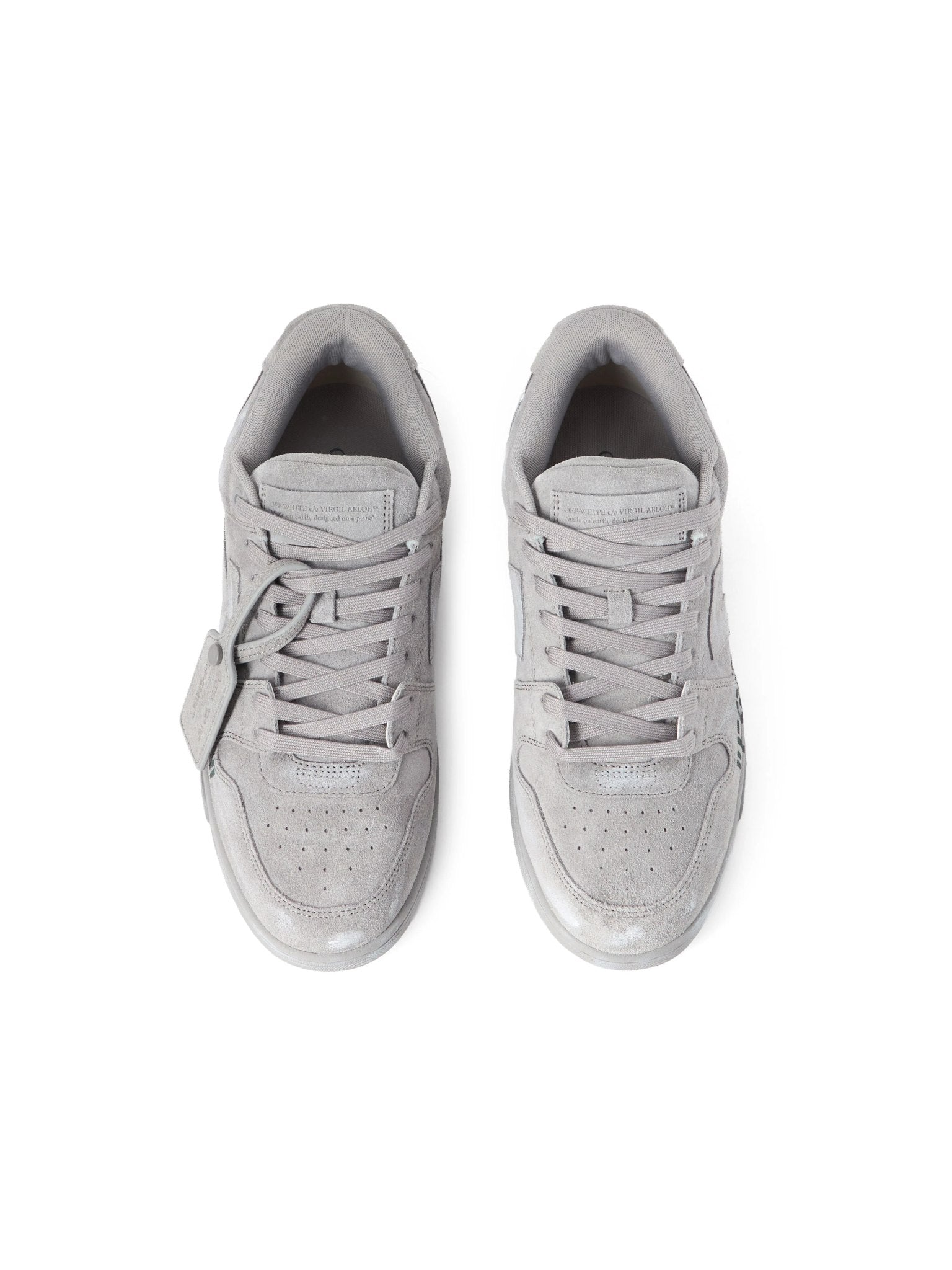 OFF WHITE OUT OF OFFICE FOR WALKING SUEDE SNEAKERS GREY