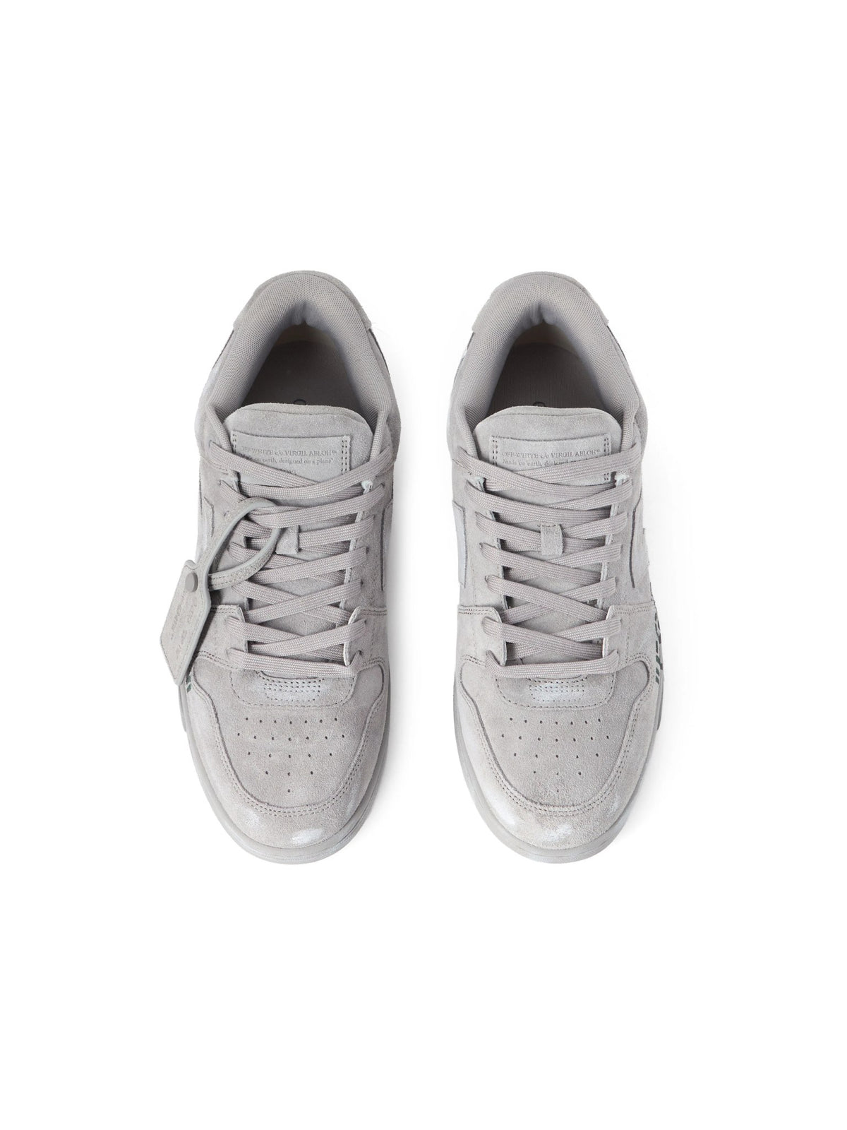 OFF WHITE OUT OF OFFICE FOR WALKING SUEDE SNEAKERS GREY